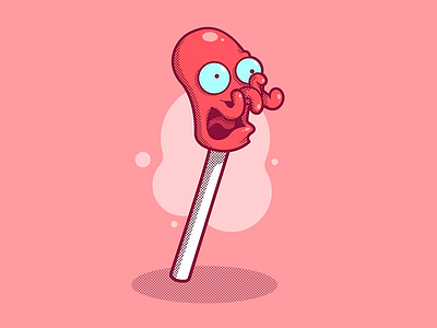 Zoidberg Lolly character design futurama illustration lolly space vector