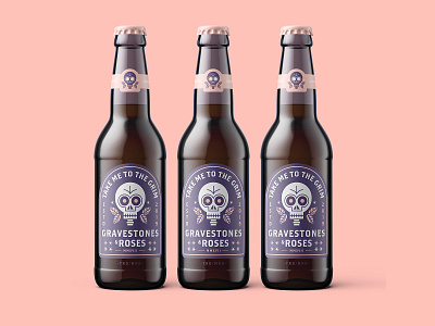 Gravestones & Roses Label Mockup