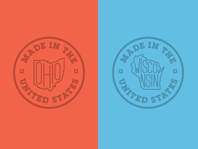 Made in the USA american made badge made in usa ohio outline pet food seal state usa wisconsin