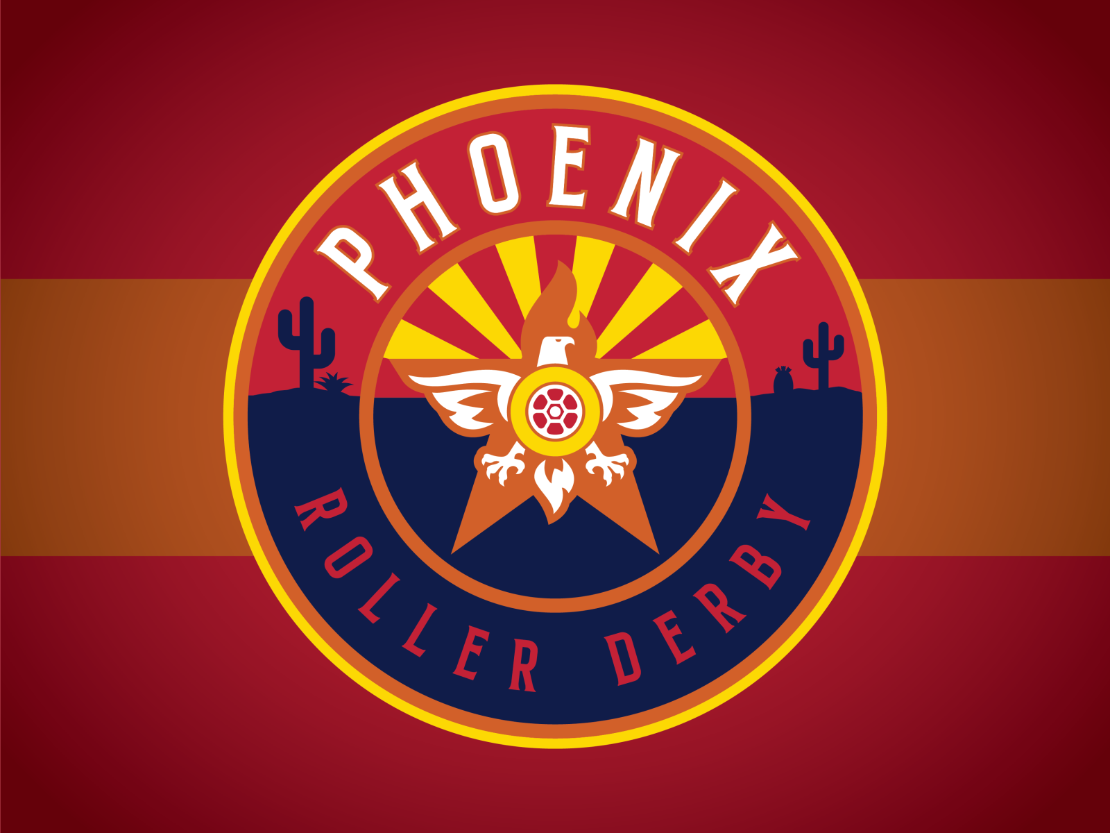 Phoenix Roller Derby by C. Knudson on Dribbble