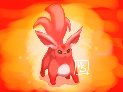 Ruby Carbuncle - FFXIV character design clip studio art digital artist fanart ffxivonline finalfantasy illustration