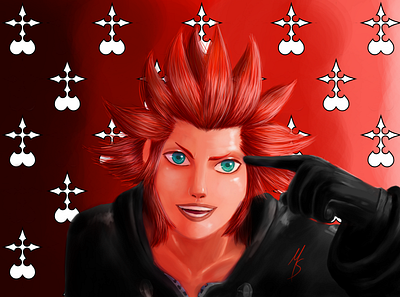 Axel - Kingdom Hearts axel clip studio art design digital artist fanart illustration kingdom hearts organizationxiii original art