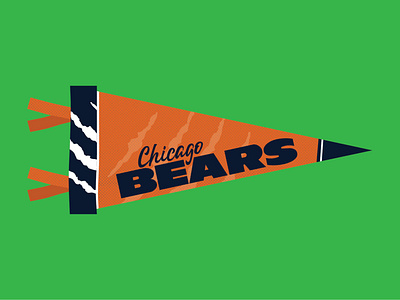 Dribble Weekly Warmup - Chicago Bears Pennant