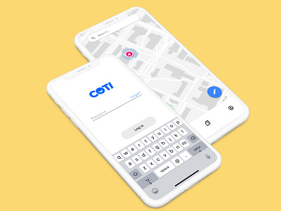 coti app design branding clean design fun log in maps marketing mobile mobile app mobile design modern ui whitespace