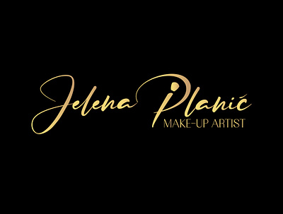 Logo for make-up artist artist black branding creative design gold graphic design logo make up makeup vector