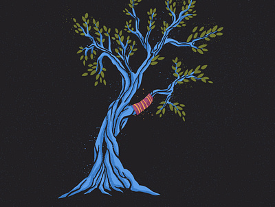 Olive Tree design illustration trees