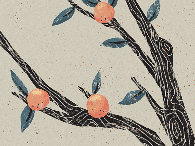 Millions of Peaches design fruit illustration peaches tree