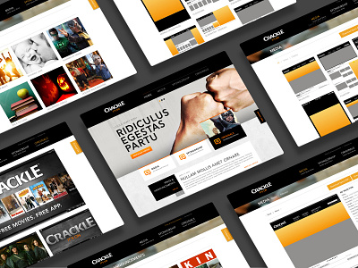 Sony Crackle Media Website information architecture interaction design uidesign