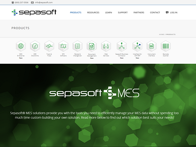 Redesigned Sepasoft Products Page