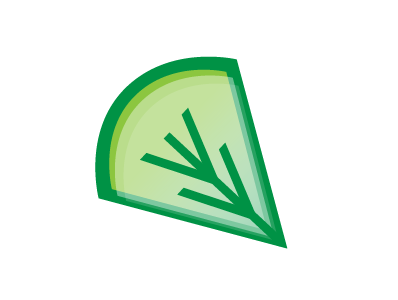 Stylized Leaf illustration simple vector