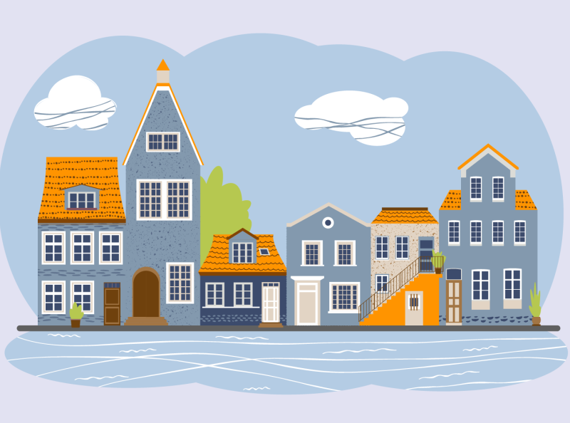 Vector illustration House by Elena Dubrovina on Dribbble