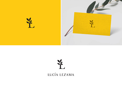 Proposal Lucía Lezama branding logodesign nature proposal yellow