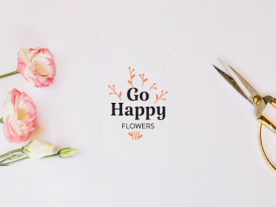 Go Happy Flowers branding florist graphicdesign logodesign startup