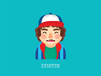 Dustin art character fan illustration tvserie