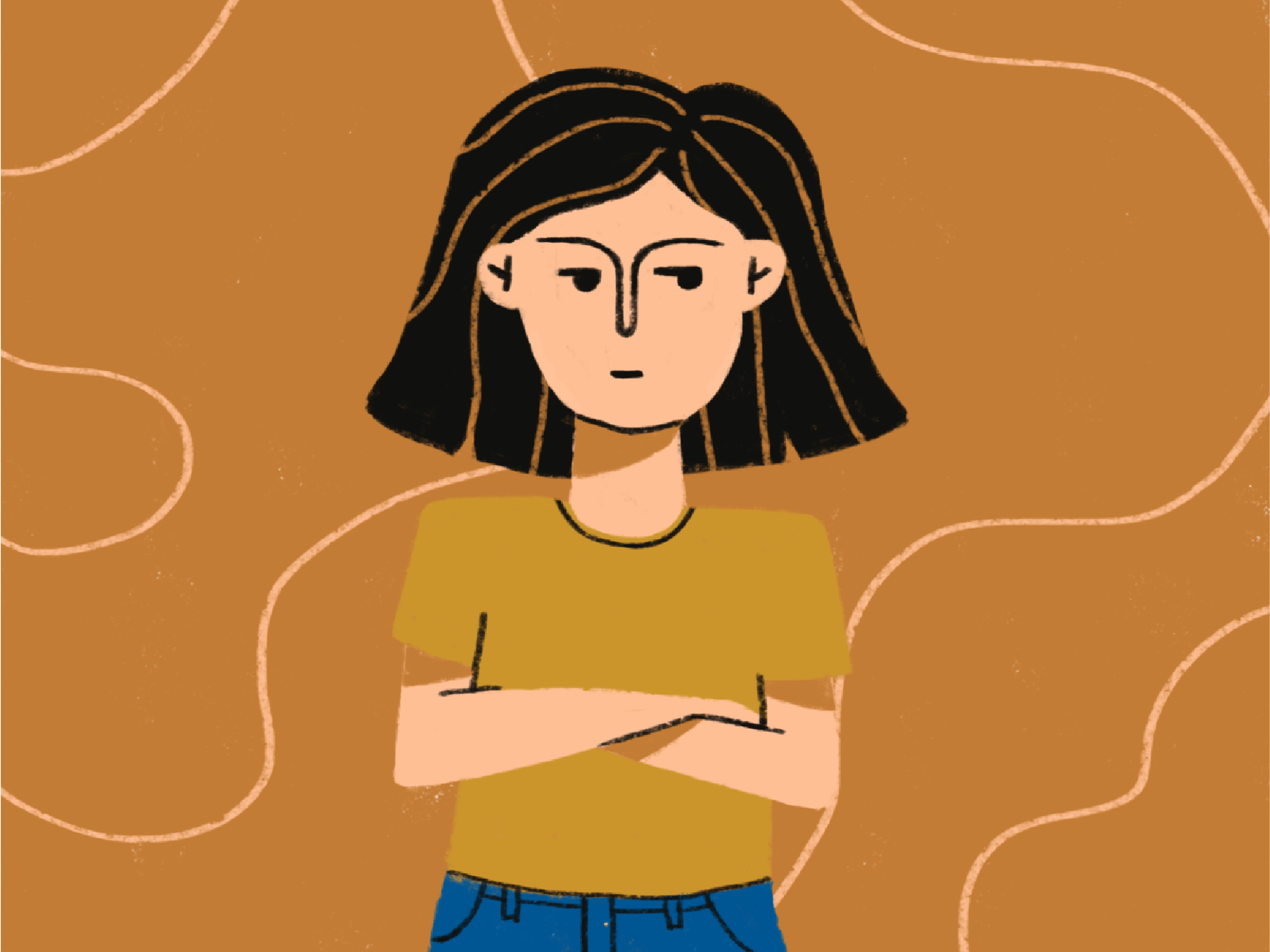 Self-portrait by Danelia Bustamante on Dribbble