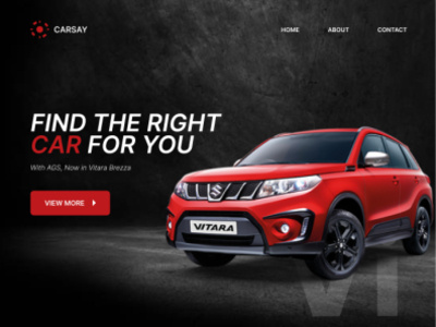 CARSAY branding cars design figma landingpage redesign typography ui ux webdesign