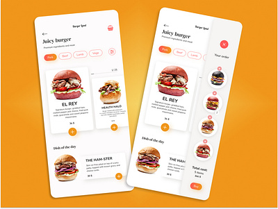 Burger store website/ mobile version app branding design graphic design mobileapp store ui ux