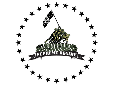 Supreme Regime clothing design logo vector