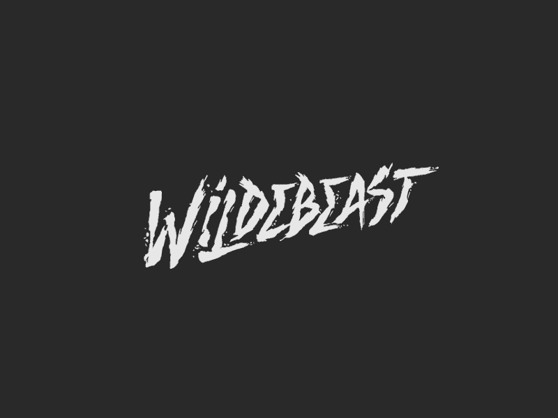 Wildebeast band calligraphy dutch grunge logo music netherlands punk rock