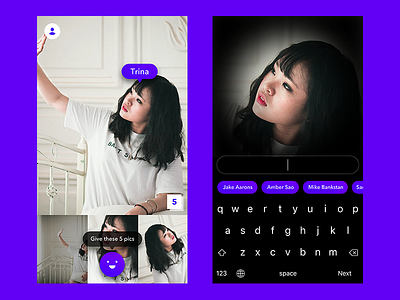 Quick Tag Exploration dark face funny girl humor ios keyboard photo send share stack tag