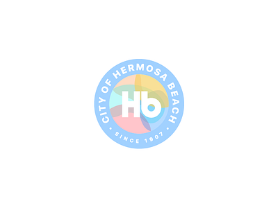 Hermosa Beach Logo Submission b fun h logo los ocean pastel sun surf type