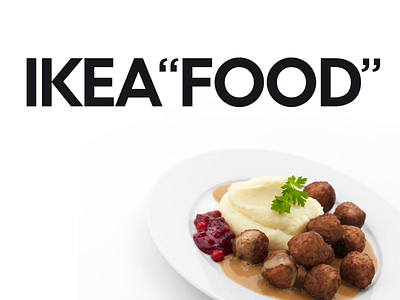 Ikea "Food" logo hack