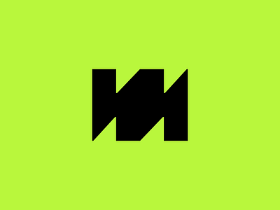 Unused brutalist "M" symbol