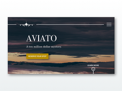 AVIATO - Daily UI 003