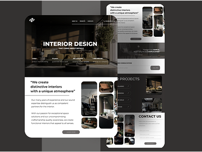 Interior Design branding creative design homepage interior interior desiign interior project ui web website