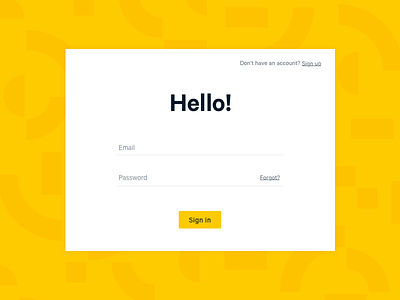 Sign In design minimal modern product product design ui ux web