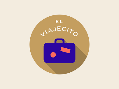 Another early concept for El Viajecito logo logotype long shadow mexico shadow travel trip typography vacation