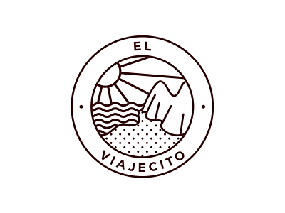 El Viajecito badge badge landscape logo logomark logotype mark