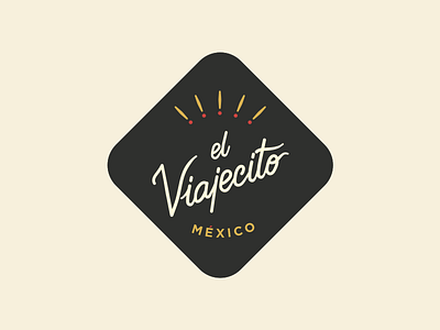 El Viajecito badge branding identity logo logotype script type