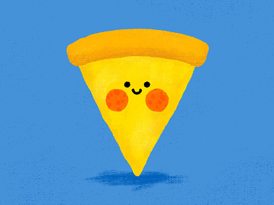 Pizza Cutie cute happy face pepperoni pizza rosy cheeks smile texture
