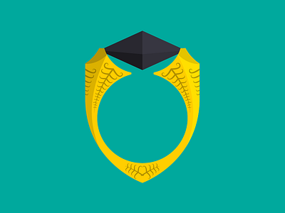 Marvolo Gaunt's Ring harry potter horcrux icon illustration jewel ring vector