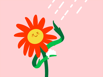 Sprin Cleaning flower illustration pun punny spring vector wip