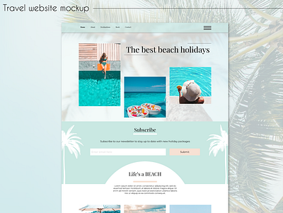 Travel Website | 2022 creative creatives 2022 figma figma mockup graphic design travel mockup travel website ui uiux web design website mockup