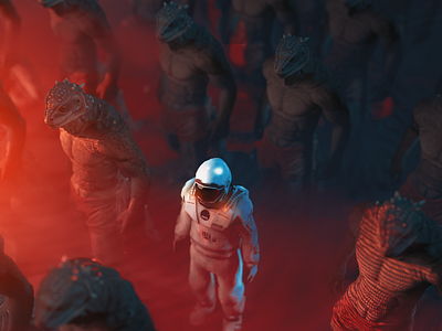Human mission to Mars NFT Art by Eon8 Web3 Labs on Dribbble