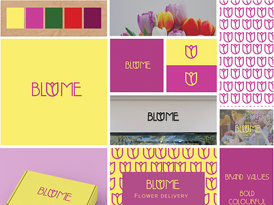 Blume - Flower Delivery Service branding graphic design logo