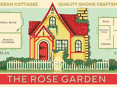Fontacular | Fairytale Field Guide cottage fairytale fonts gnome home ad realestate retro specimen vintage