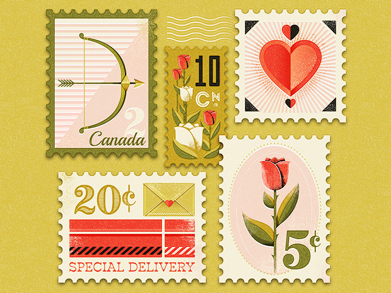 Love Stamps by Tierra C. on Dribbble