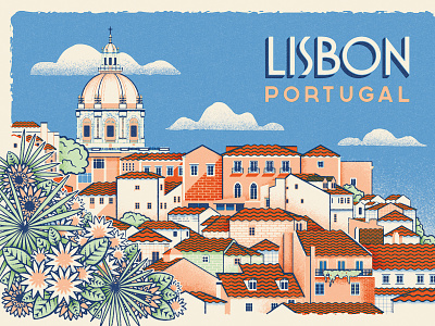 Herb Lester Postcard - How To Find Old Lisbon ephemera lisbon old lisbon portugal postcard retro travel vintage