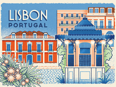 How to Find Old Lisbon - Postcard 2 ephemeral kiosk lisbon old lisbon portugal postcard print design travel vintage