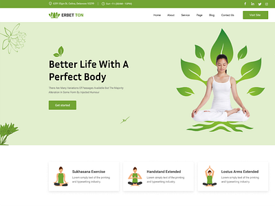 Yoga website template