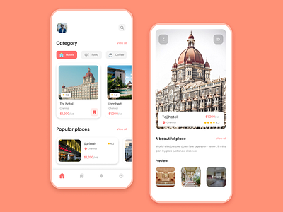 Hotel booking application app app design application brand branding design figma hotelbooking illustration logo mobile app ui uidesign ux