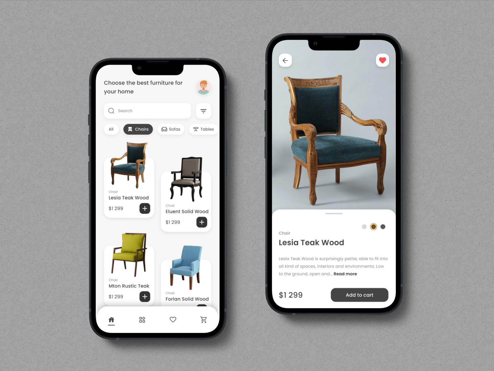 Furniture Application By Dhanush On Dribbble   Dribbble Shot Hd   23  3  4x 