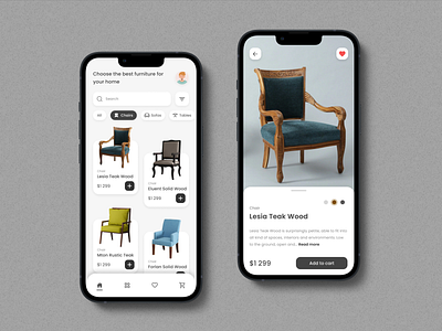 Furniture Application app app design application branding design furnitureapp illustration logo mobile app ui ux