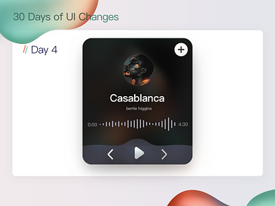 Day 04 The music UI interface interface music ui