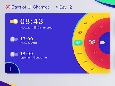 Day 12 The Alarm clock UI