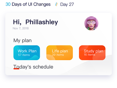 Day27 The schedule UI schedule ui